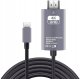 Kabel Tradebit USB-C HDMI Przejściówka Adapter 4K 60Hz 2m przewód w gumowym oplocie (8139) 1
