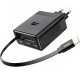 Ładowarka Tradebit Wieloportowa Ładowarka Sieciowa GaN 100W z Wbudowanym Kablem USB-C USB-A (7780) 1