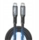 Kabel USB Reagle USB-C 50CM Szybkie ładowanie PD 240W QC 4.0 USB 3.2 typ C 20Gbps 4K144Hz (5905261350763) 1