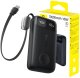 Powerbank Baseus LiPo PowerBank EnerFill FT31 10000mAh 45W z zintegrowanym kablem USB-C + bezprzewodową ładowarką do smartwatcha czarny (E0032102) 1