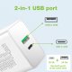 Ładowarka Techly Sieciowa GaN USB-C 35W PD i USB-A 30W QC (IPW-USB-35WACG) 2