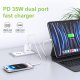 Ładowarka Techly Sieciowa GaN USB-C 35W PD i USB-A 30W QC (IPW-USB-35WACG) 8