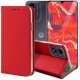Hello Case Etui z klapką do Motorola Moto G04 / G24 / E14 (czerwone, zamykane) szkło (BUND1967) 1