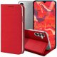 Hello Case Etui z Klapką Do Samsung Galaxy M15 5G (Czerwone, Zamykane, Kabura) Szkło (BNDL3686) 1