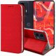 Hello Case Etui z klapką do Motorola Moto G35 5G (czerwone, zamykane, kabura) szkło (BNDL5221) 1