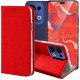 Hello Case Etui z klapką do Oppo Reno13 5G (czerwone, zamykane, magnetyczne) szkło (BNDL4552) 1