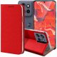 Hello Case Etui z Klapką do Motorola Edge 50 Neo / ThinkPhone 25 (czerwone) szkło (BUND2131) 1