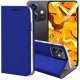 Hello Case Etui z klapką do Oppo A40 4G (granatowe, magnetyczne, zamykane) szkło (BUND2145) 1