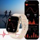 Smartwatch Rubicon Zestaw damski zegarek smartwatch F42 -GPS- beżowy + bransoletka (RNCF42-BEIGE-TB2-NE) 6