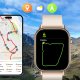 Smartwatch Rubicon Zestaw damski zegarek smartwatch F42 -GPS- beżowy + bransoletka (RNCF42-BEIGE-TB2-NE) 8