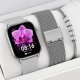 Smartwatch Rubicon Zestaw damski zegarek Smartwatch F42 -GPS- szary/srebrny + bransoletka (RNCF42-SILVER-TB2-NE) 1