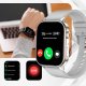 Smartwatch Rubicon Zestaw damski zegarek Smartwatch F42 -GPS- szary/srebrny + bransoletka (RNCF42-SILVER-TB2-NE) 4