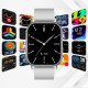 Smartwatch Rubicon Zestaw damski zegarek Smartwatch F42 -GPS- szary/srebrny + bransoletka (RNCF42-SILVER-TB2-NE) 8