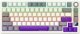 Klawiatura Lorgar Wired mechanical gaming keyboard Advanced, 82 keys, linear Toxic Purple switches, Hot Swap, Gasket mount, straight braid cable 1