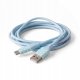 Kabel USB Huslog USB-A-USB-C Pusheen 1,5 m, niebieski (5902983633563) 1
