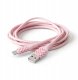 Kabel USB Huslog USB-A-USB-C Pusheen 1,5 m, różowy (5902983633556) 1