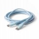 Kabel USB Huslog USB-C-USB-C Pusheen 1,5 m, niebieski (5902983633532) 1