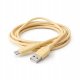 Kabel USB Huslog USB-A-USB-C Pusheen 1,5 m, żółty (5902983633570) 1