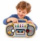 LeanToys Drewniane Radio Interaktywne Tablica Manipulacyjna Światła LED Dźwięki 2