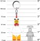 Breloczek LEGO Kurczaczek brelok z latarką (LGL-KE246H) 3