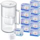 Dzbanek filtrujący Aquaphor Szklany Glass biały + 10 filtrów (1+ 9AP) 1