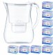 Dzbanek filtrujący Aquaphor Wodę LAGO biały 9 wkładów (Maxfor+ 8x AquaPlus) 1