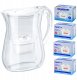 Dzbanek filtrujący Aquaphor Wodę LAGO biały 4 wkłady (Maxfor+ 3x AquaPlus)s 1