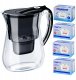 Dzbanek filtrujący Aquaphor Wodę LAGO Czarny 4 wkłady (Maxfor+ 3x AquaPlus) 1