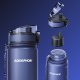 Aquaphor Butelka filtrująca City 1L granatowa bidon, 3 wkłady filtrujące 3