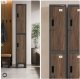 Jan Nowak Szafka ubraniowa metalowa pracownicza głęboka 2-drzwiowa antracyt/orzech, 292x1720x600 mm: BARTEK 1 Plus D600 Eco* Design (5907367516630) 3