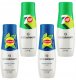 Sodastream 4 Syropy do wody do Saturatora Herbata Lemon Ice Tea x2 + 7UP x2 1