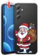 krainaGSM Etui Do Samsung A15 4G |A15 5G Wzory Święta Mikołaj Choinka Case Szkło 9H 1