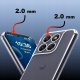 krainaGSM Etui Bezbarwne Do Motorola G57 | Power 5G Wzmacniane Clear Case 2Mm + Szkło 2