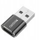 Adapter USB Yesido Mini Aluminum Alloy USB Type-c U-Disk Card Reader Mouse Convert OTG Adapter Black (GS09) 1