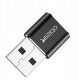 Adapter USB Yesido Mini Aluminum Alloy USB Type-c U-Disk Card Reader Mouse Convert OTG Adapter Black (GS09) 3