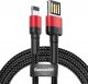 Kabel USB Baseus USB-A - Lightning 1 m Czarno-czerwony (CALKLF-G91) 1