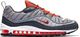 Nike Buty męskie Air Max 98 szaro-pomarańczowe r. 44.5 (640744-006) 1