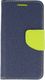 Etui Fancy HUAWEI P SMART 2019 granatowo- limonkowe uniwersalny 1