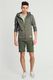 Urban Surface Bluza męska z kapturem rozpinana khaki r. S 1