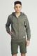 Urban Surface Bluza męska z kapturem rozpinana khaki r. S 3