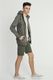 Urban Surface Bluza męska z kapturem rozpinana khaki r. S 4