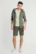 Urban Surface Bluza męska z kapturem rozpinana khaki r. S 5