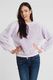 Stitch & Soul Bluza bez kaptura damska z futerka liliowa Stitch&Soul M 1