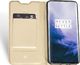 Dux Ducis Skin Pro etui pokrowiec z klapką OnePlus 7 Pro złoty uniwersalny 3
