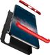 GKK 360 Protection Case etui na całą obudowę przód + tył Huawei P30 czarno-czerwony uniwersalny 6