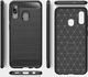 Hurtel Carbon Case elastyczne etui pokrowiec Samsung Galaxy A20e czarny uniwersalny 4