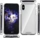 Hurtel Clear Armor etui wytrzymały pokrowiec z żelową ramką Motorola Moto G7 Plus czarny uniwersalny 9