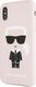 Karl Lagerfeld Karl Lagerfeld KLHCPXSLFKPI iPhone X/Xs hardcase jasnoróżowy/light pink Silicone Iconic uniwersalny 2