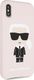 Karl Lagerfeld Karl Lagerfeld KLHCPXSLFKPI iPhone X/Xs hardcase jasnoróżowy/light pink Silicone Iconic uniwersalny 3