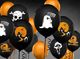 Party Deco Balony na Halloween, Duszek, czarne, 30 cm, 6 szt. uniwersalny 3